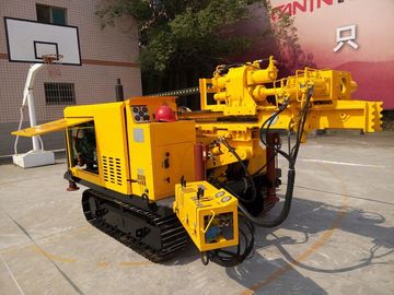 China Portable Rock Hydraulic Rotary Crawler Drilling Rig With Cap And Air supplier