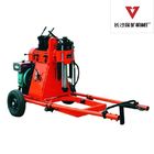 China Exploration Core Geotech Portable Drilling Rig Equipment With 2 Wheels Trailer company