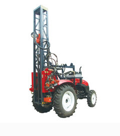 China 100m Rock Trailer Mounted Water Well Drilling Rigs / Hydraulic Rig Machine supplier